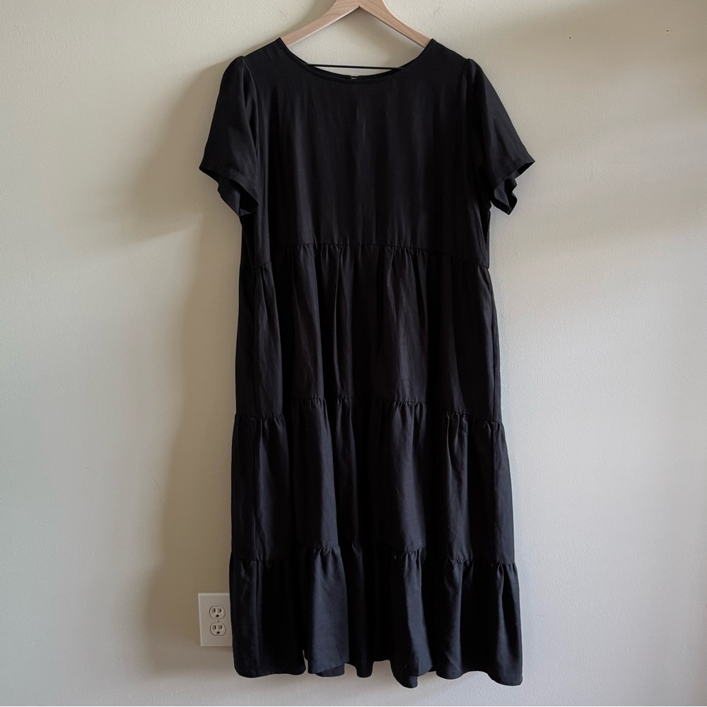 Tradlands Chalet Tiered Linen Dress